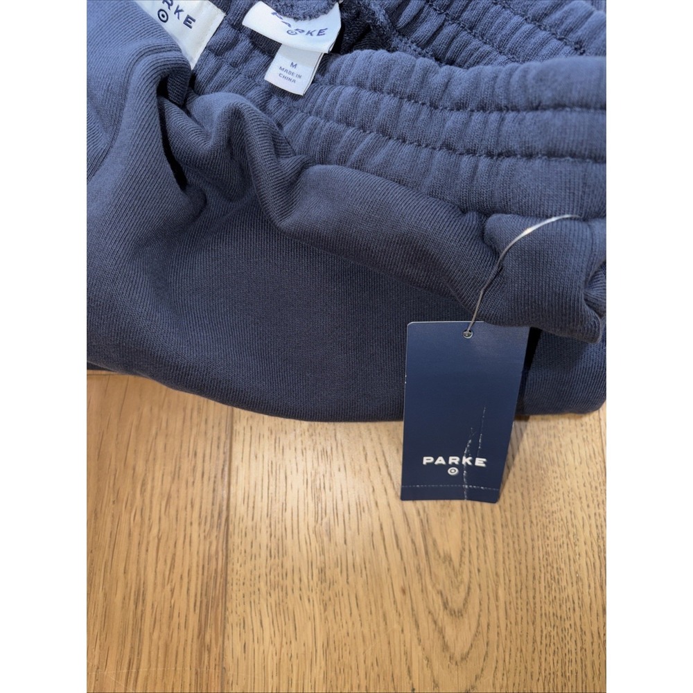 NWT Parke x Target Size Med Special Collab High Rise Boxer Sweatpants Navy Blue - Picture 6 of 6